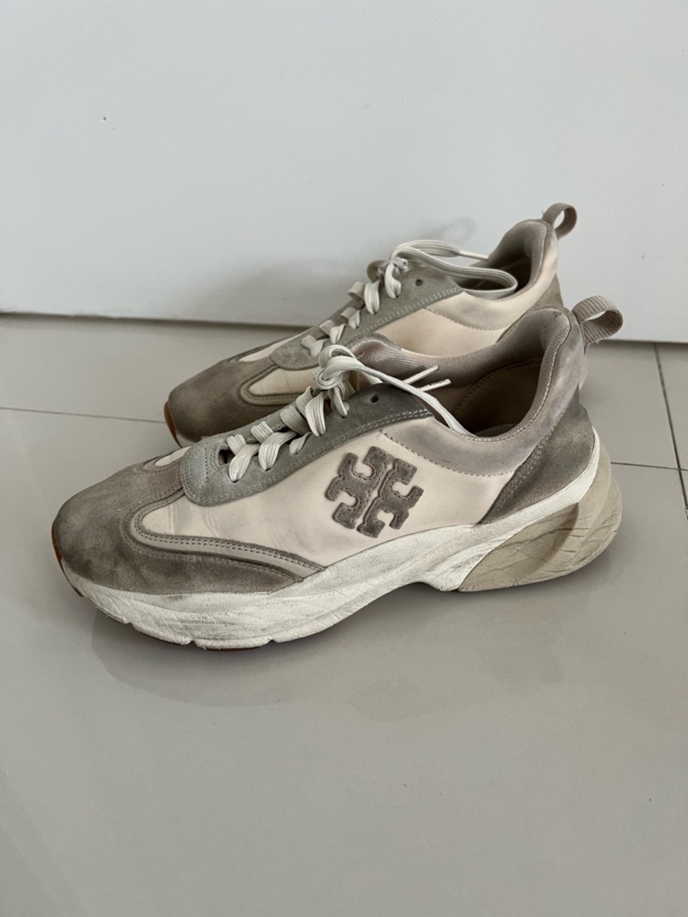 Tory Burch Cream Sneakers